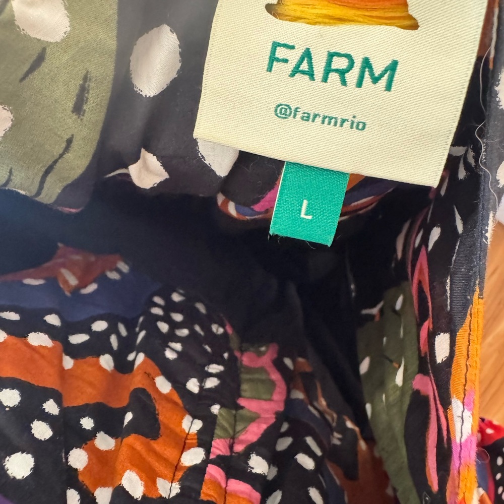 FARM Rio Multicolor Abstract Midi Dress - Picture 2 of 2